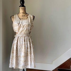 Gianni Bini Printed Dress with Side Cut Out Size M
